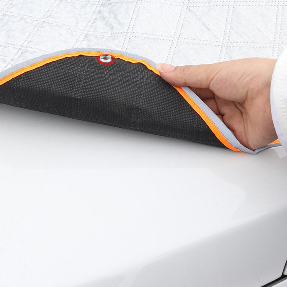 250x110cm Magnetic Car Windshield Cover with Rearview Mirror Covers Car Front Windscreen Cover Anti Frost Snow Cover