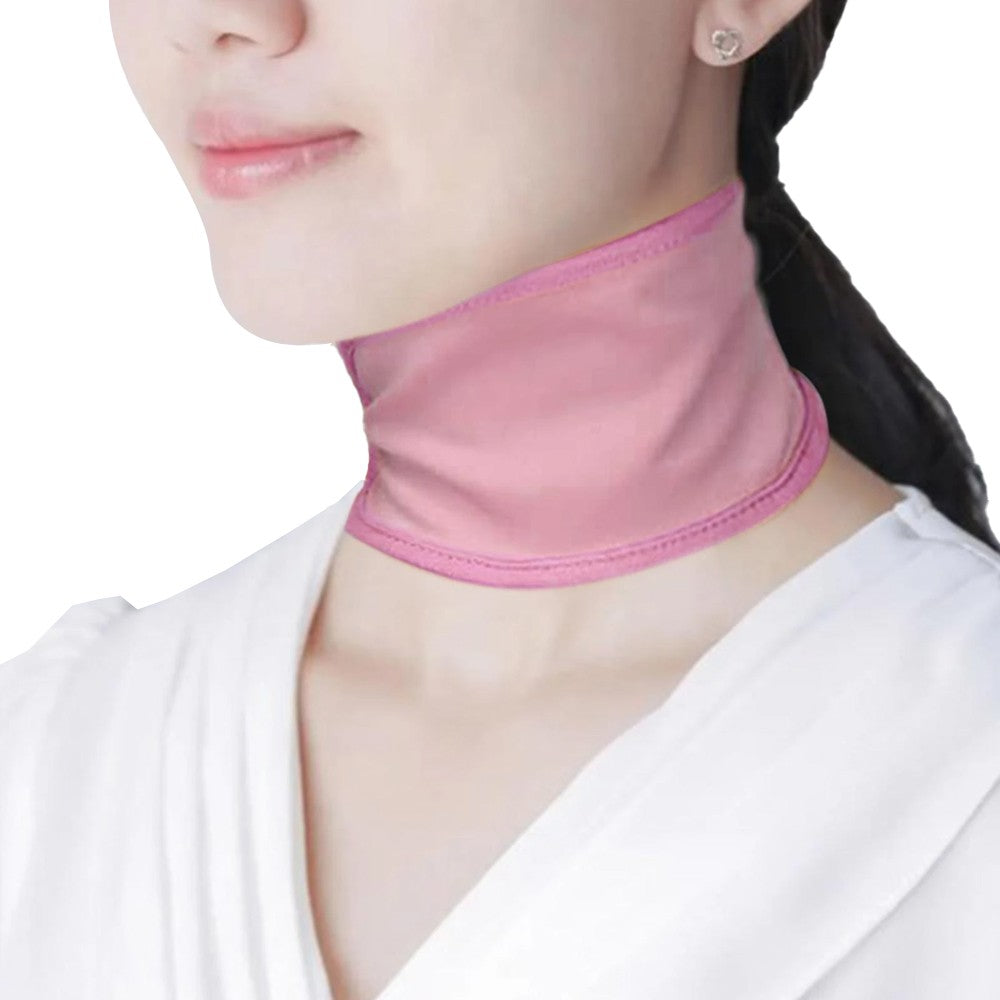 Reusable Castor Oil Neck Pack for Thyroid Castor Oil Compress Neck Wrap Pink