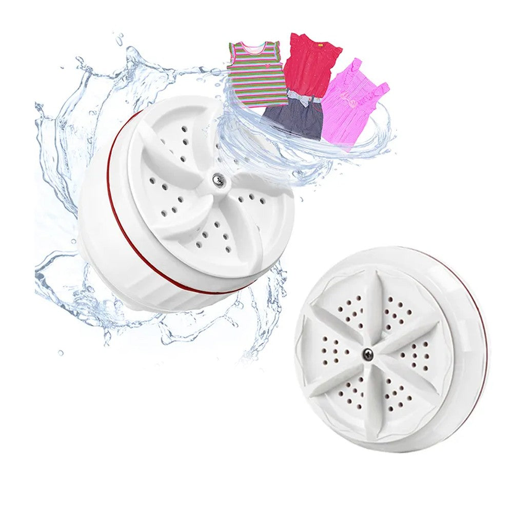 Travel Mini Turbine Washing Machine with Suction Cups Portable USB Powered Laundry Washer