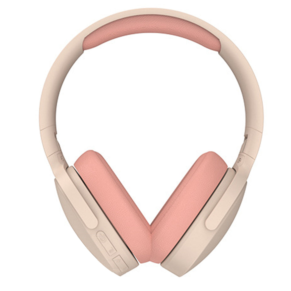 Bluetooth Headset Foldable Wireless Headphones Stereo Over Ear Headphone Pink