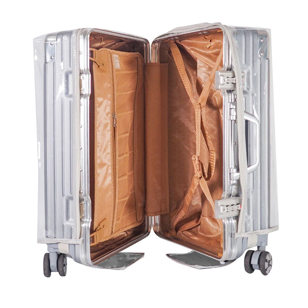 Zippered Clear PVC Suitcase Cover Luggage Cover Luggage Protector for 24 Inch Suitcase