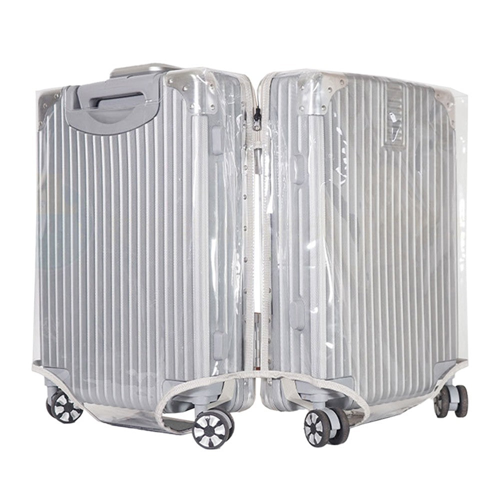 Zippered Clear PVC Suitcase Cover Luggage Cover Luggage Protector for 24 Inch Suitcase