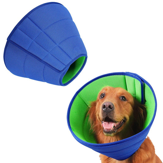 XL Adjustable Dog Cone Breathable Pet Recovery Collar Anti Lick Surgery E-Collar