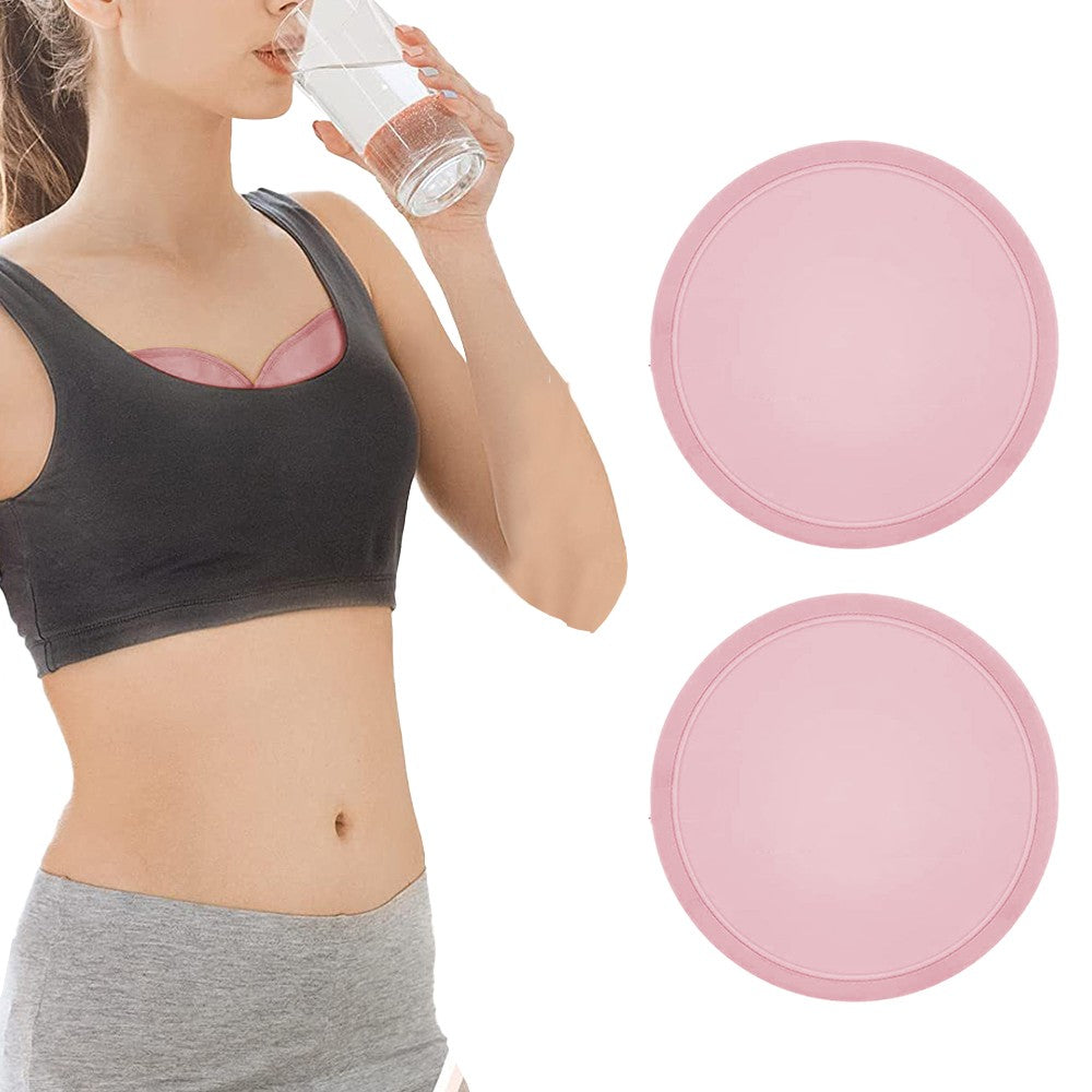 1 Pair of Reusable Castor Oil Breast Pack Castor Oil Breast Wrap Pad Breast Care Aids Pink