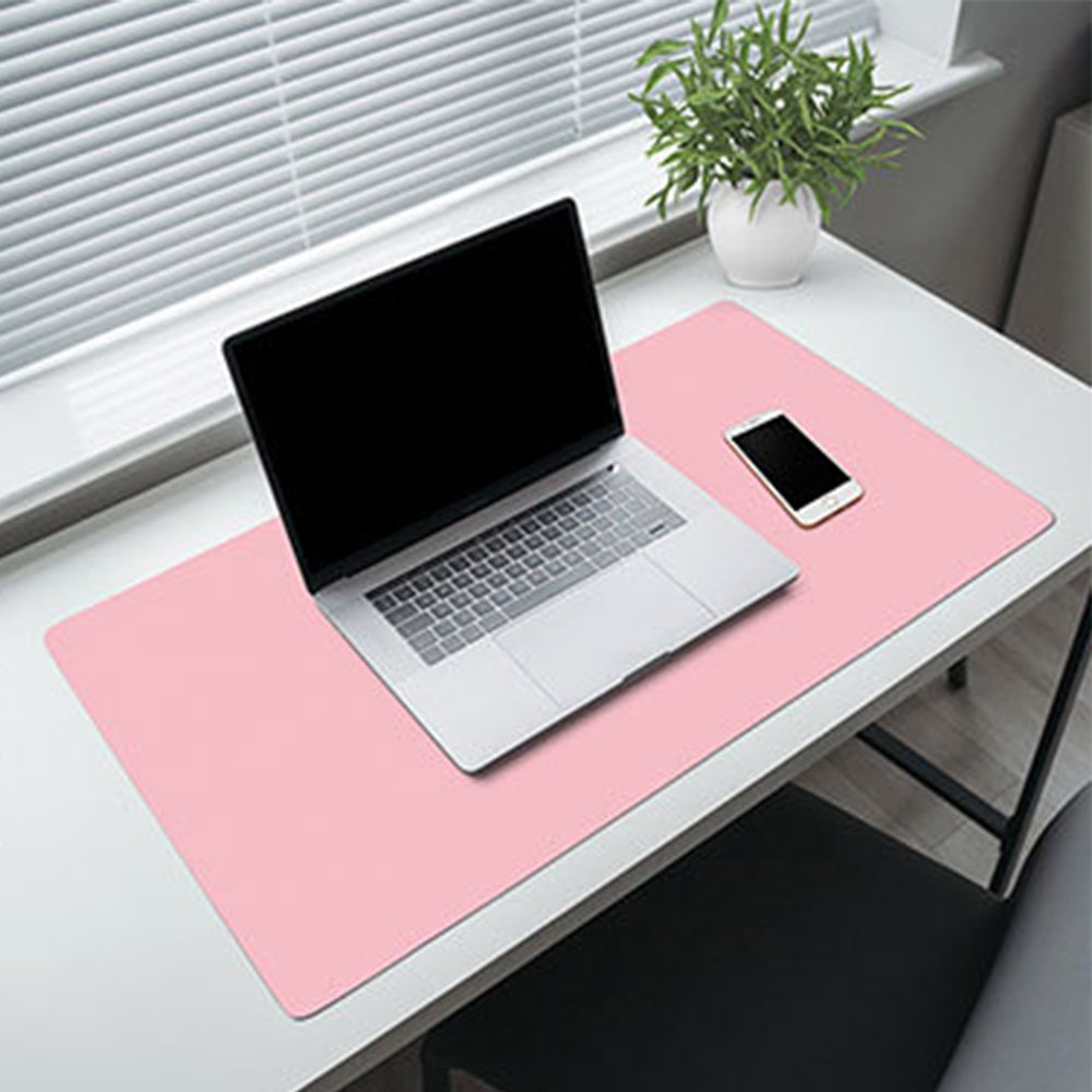 90x40CM Double Sided PU Leather Desk Pad Mouse Pad Computer Keyboard Laptop Mat