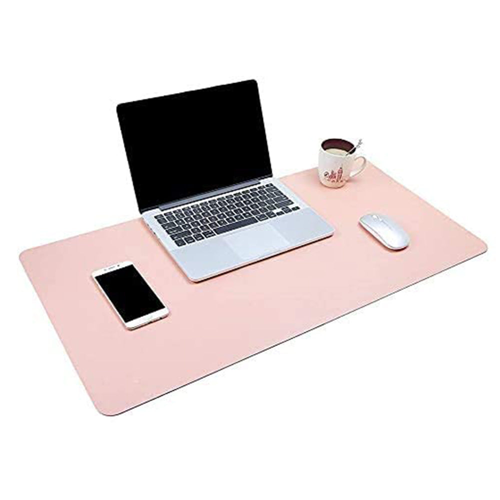 90x40CM Double Sided PU Leather Desk Pad Mouse Pad Computer Keyboard Laptop Mat