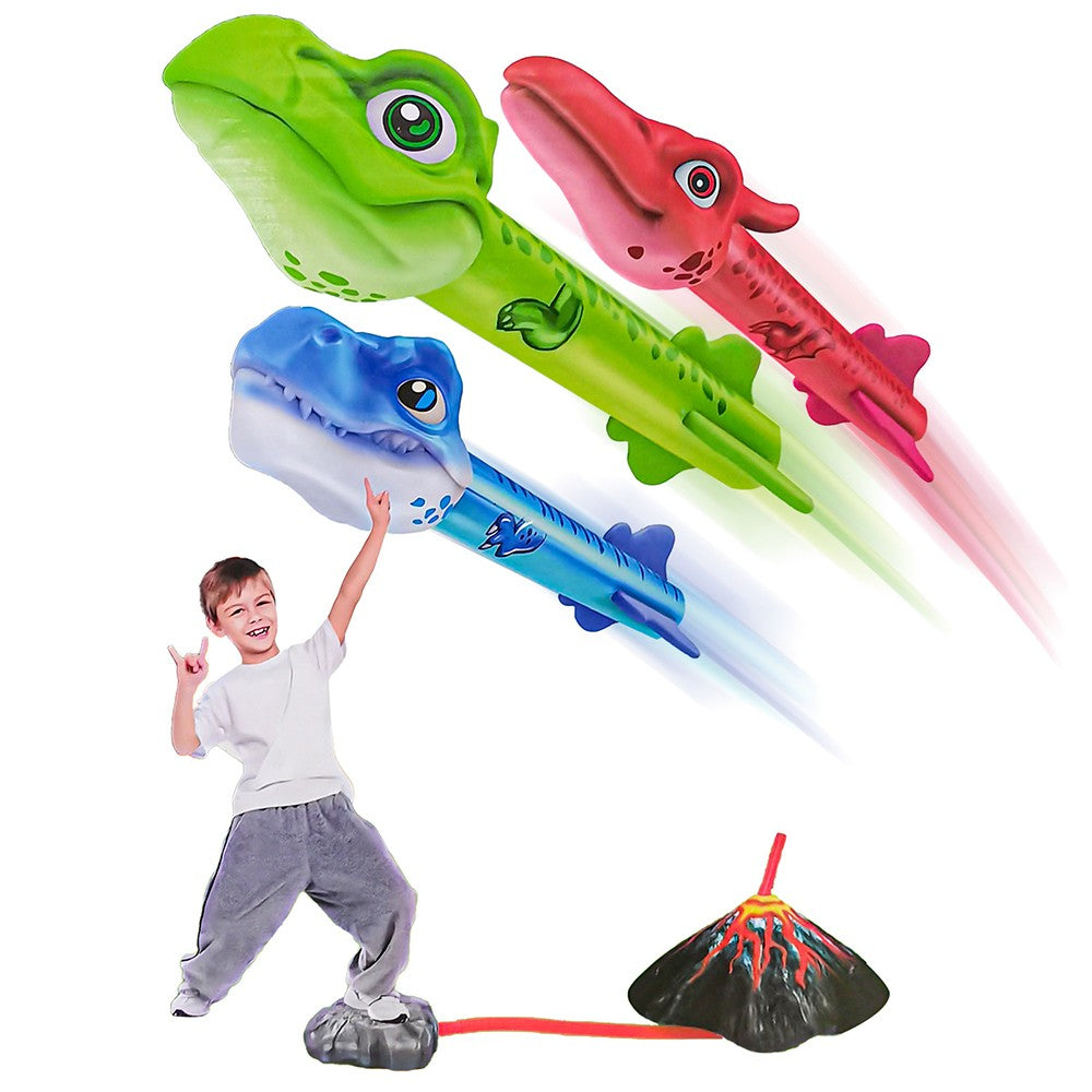 Dinosaur Rocket Launcher Outdoor Toys Kids Funny Toys