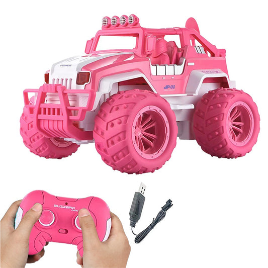 Pink RC Cars Kids Remote Control Toys Car 2.4 GHz Off Road Monster RC Trucks