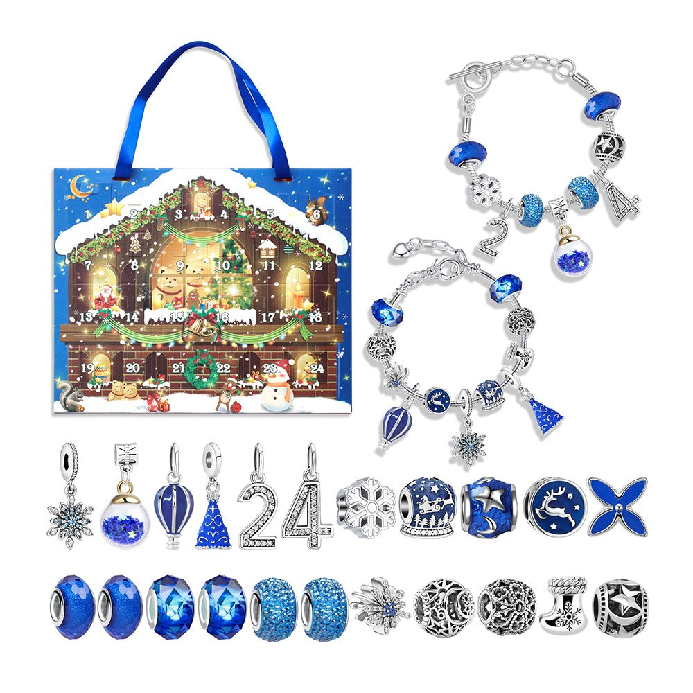 24 Days Christmas Countdown Advent Calendar DIY Bracelet Kit