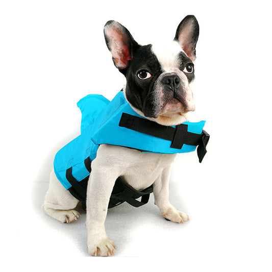 XL Size Blue Shark Fin Dog Life Jacket Vest