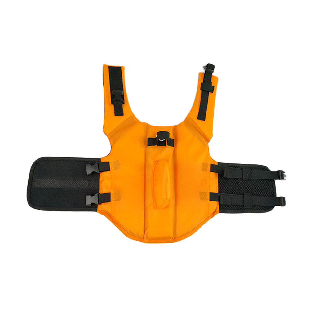 XL Size Orange Shark Fin Dog Life Jacket Vest