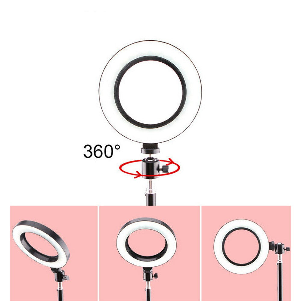 Makeup LED Ring Light with Tripod Stand and Cell Phone Holder