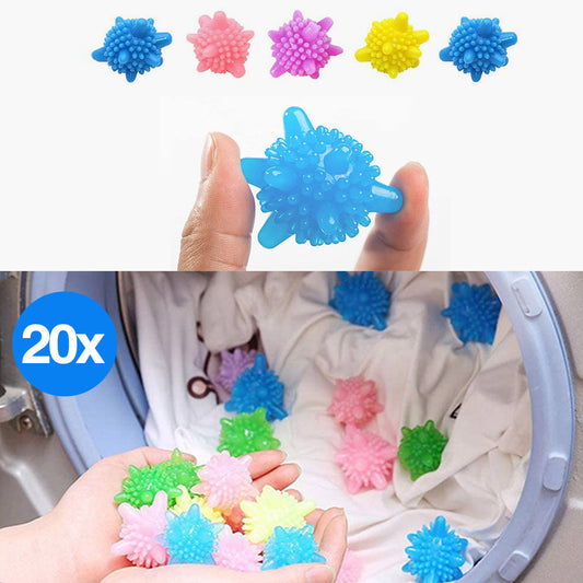 20pcs PVC Laundry Washing Cleaning Balls Home