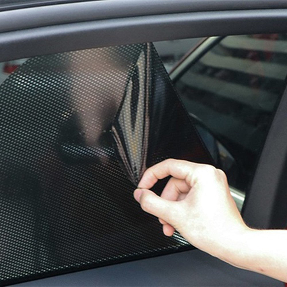 2 Pairs of 42x38cm Car Window Dotted Shade Stickers