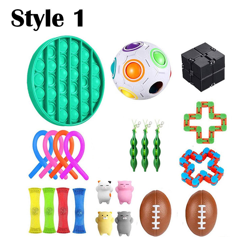 2 X 22 Pieces Stress Relief Tools Set Toys Kit