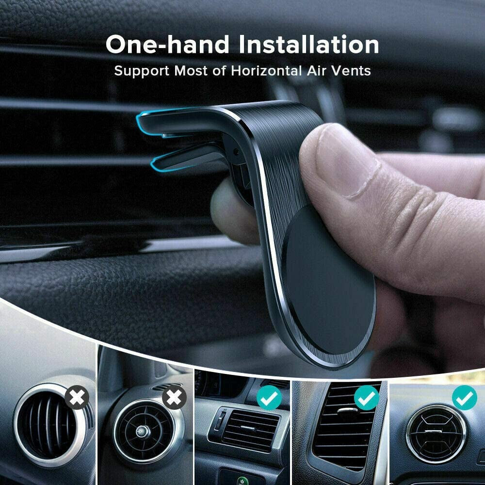 Universal Magnetic Car Phone Holder Clip Air Vent 360 Degrees Phone GPS Bracket