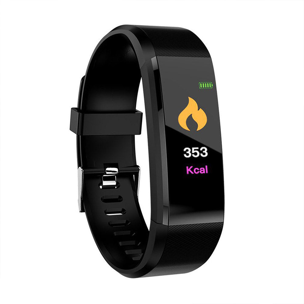 20 In 1 115plus Smart Fitness Tracker Bands Water Resistant Sport Watch Bluetooth Smart Touch Wristband Health Monitoring Bracelet Black