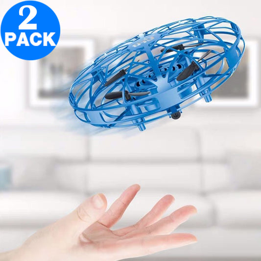 2 X Gesture Controlled Mini Drone Mini UFO Drone Helicopter Indoor Sensing Surround Fly Aircraft Kids Gift