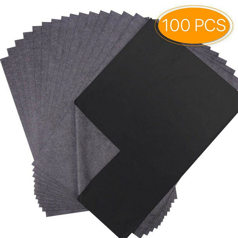 100Pcs A4 Tracing Papers Carbon Transfer Papers Transfer Copy Graphite Sheets Wood Canvas Art Copier Carbon Papers