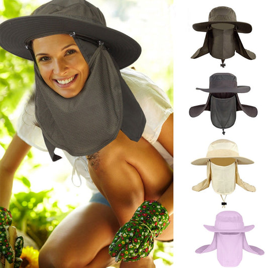 Unisex Fishing Cap Flap Hat Outdoor Sun Protection Hat Wide Brim Flap Cover Hat Breathable Summer Hat