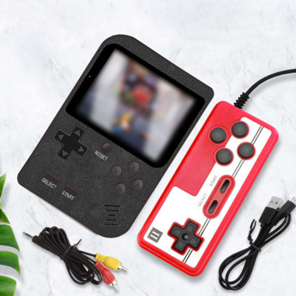 Portable Retro Handheld Game Console with Gamepad Mini Double Game Player with 168 Classic Games Video Games Console