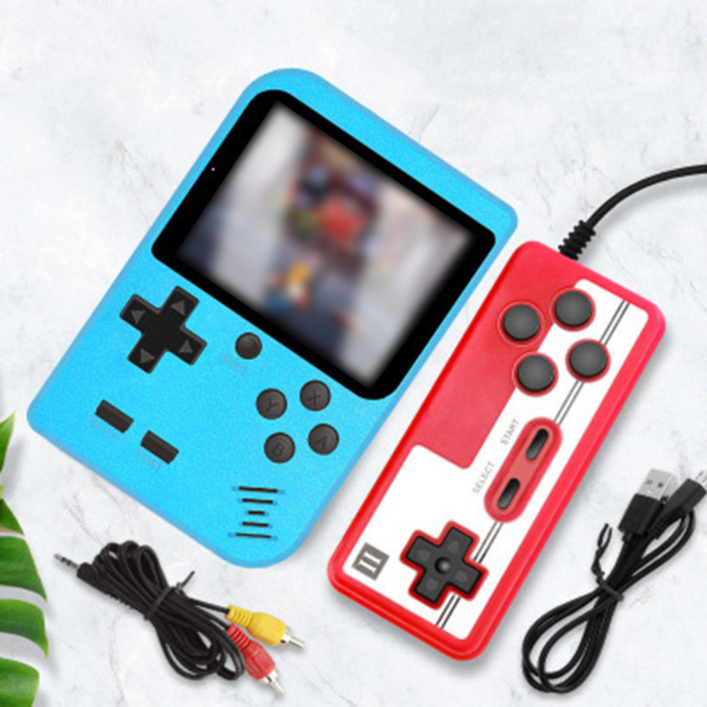 Portable Retro Handheld Game Console with Gamepad Mini Double Game Player with 168 Classic Games Video Games Console