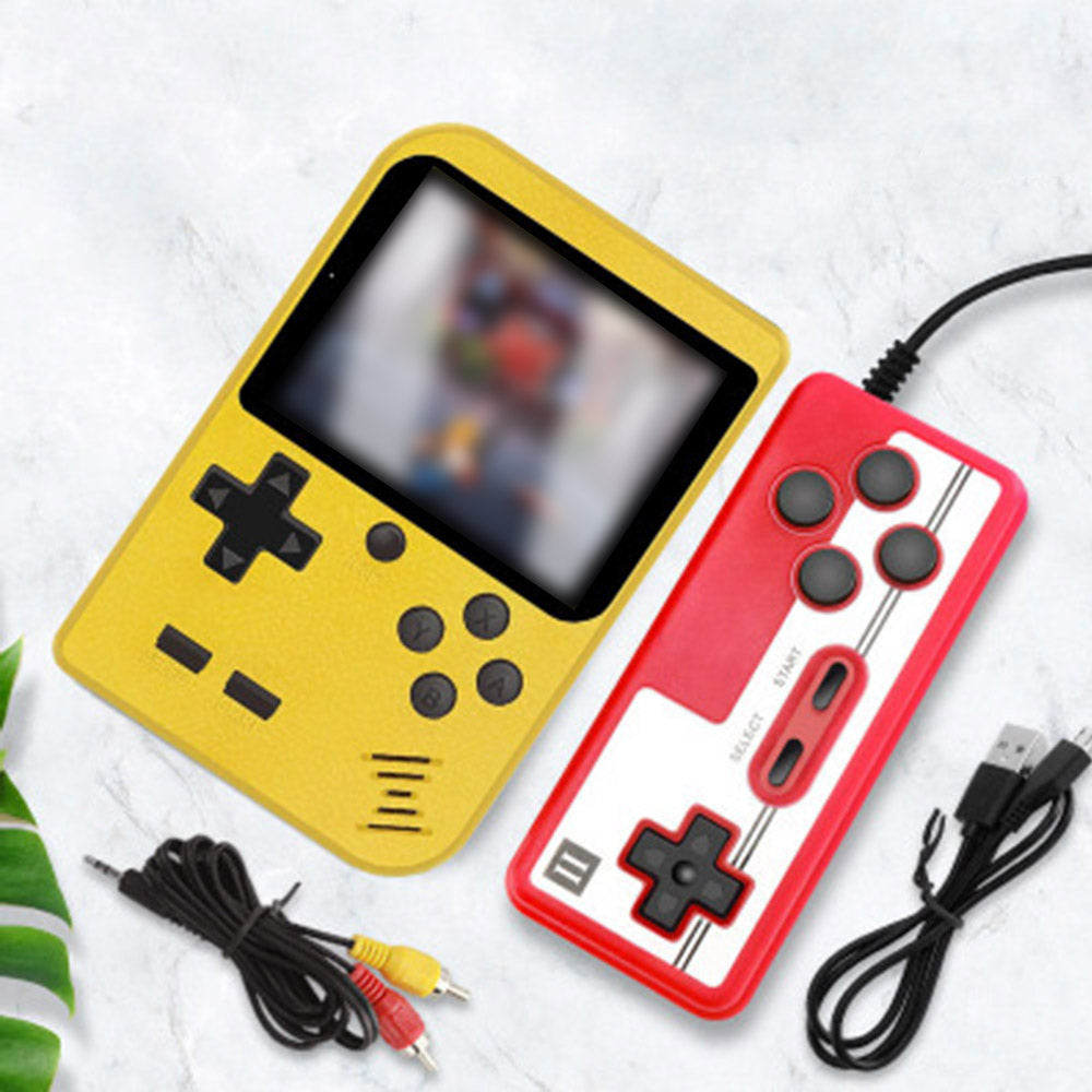 Portable Retro Handheld Game Console with Gamepad Mini Double Game Player with 168 Classic Games Video Games Console