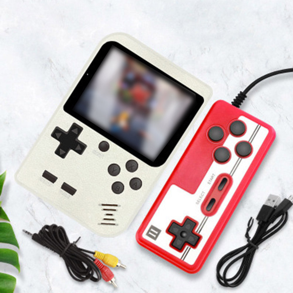 Portable Retro Handheld Game Console with Gamepad Mini Double Game Player with 168 Classic Games Video Games Console