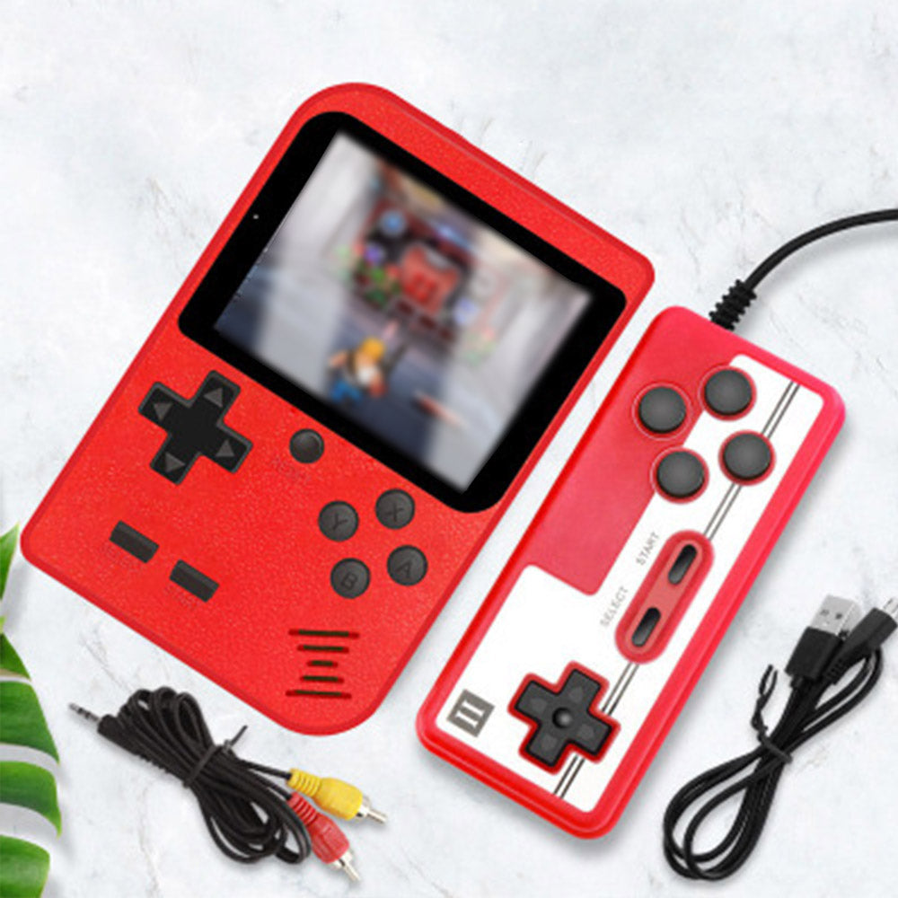 Portable Retro Handheld Game Console with Gamepad Mini Double Game Player with 168 Classic Games Video Games Console