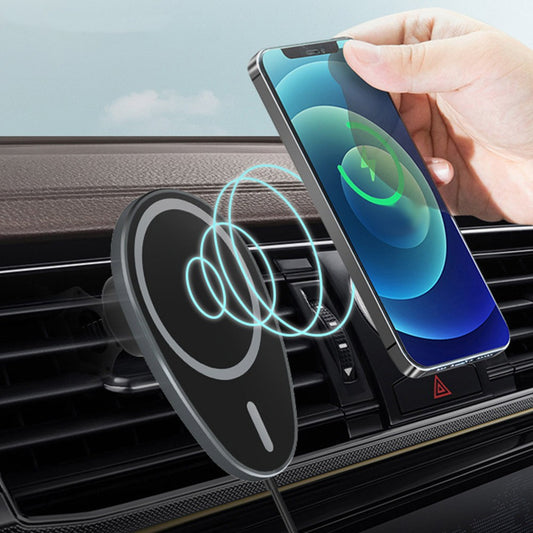 Fast Wireless Car Charger for MagSafe Magnetic Car Phone Holder Fast Charging Mount Air Vent Phone Stand for iPhone 12 Series