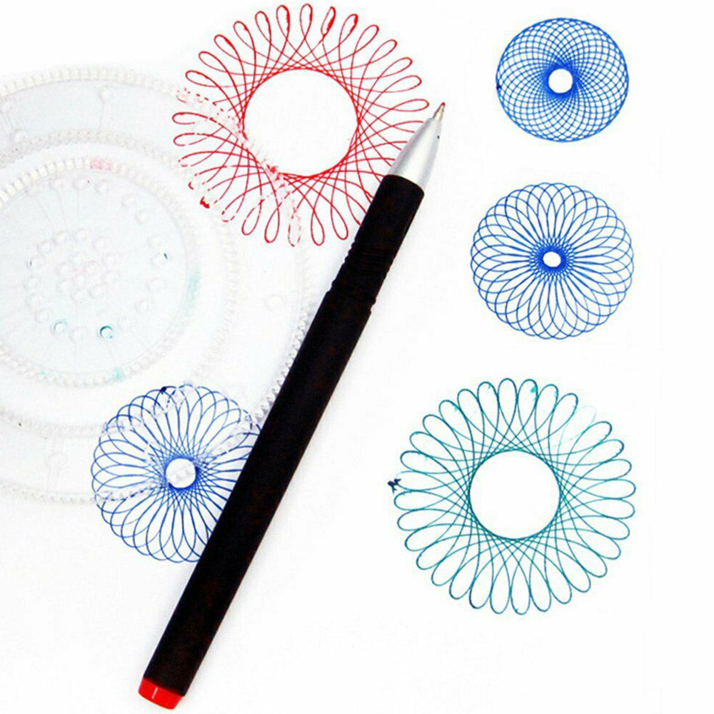 27 Pieces Original Spirograph Design Set Educational Toys Spirograph Drawing Toys Set Draw Drawing Kids Art Craft Create