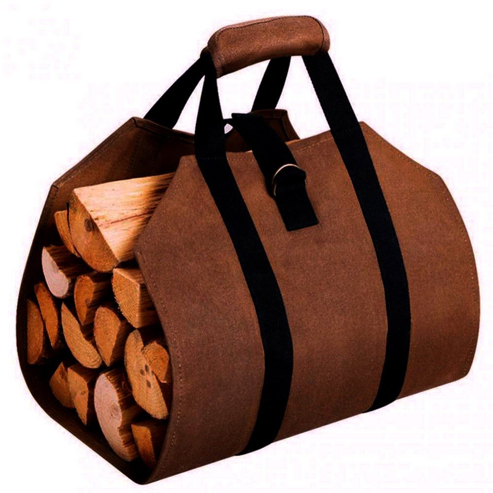 1 X Firewood Log Carrier Fireplace Wood Storage Bag Tote Bag