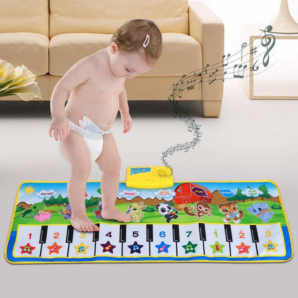 1 X Kids Musical Mat Kids Piano Keyboard Mat Early Education Touch Play Toy