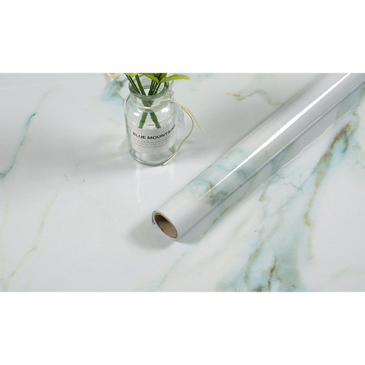 1 Roll 5M Kitchen Marble Effect Vinyl Film Wall Sticker Home Decor Style 1