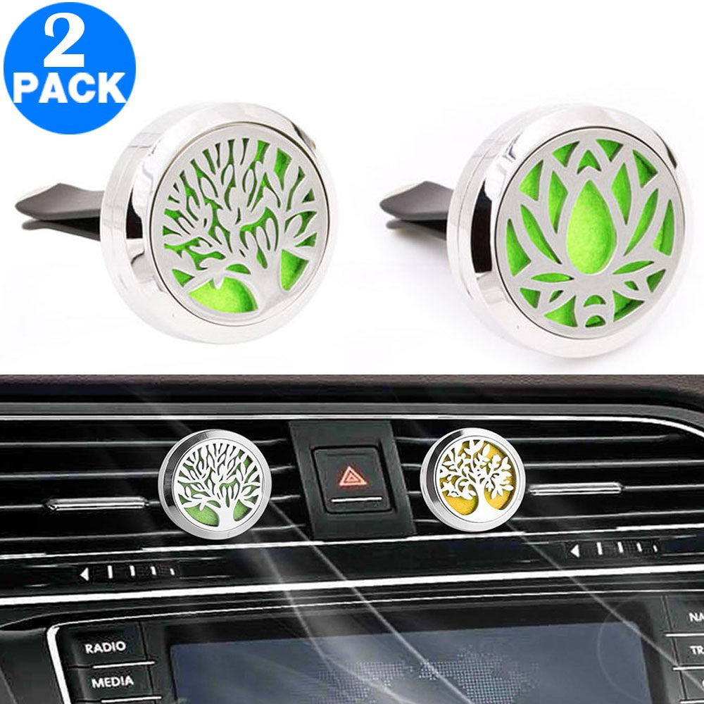 2X Car Accessories Car Vent Clip Air Freshener Essential Oil Diffusers