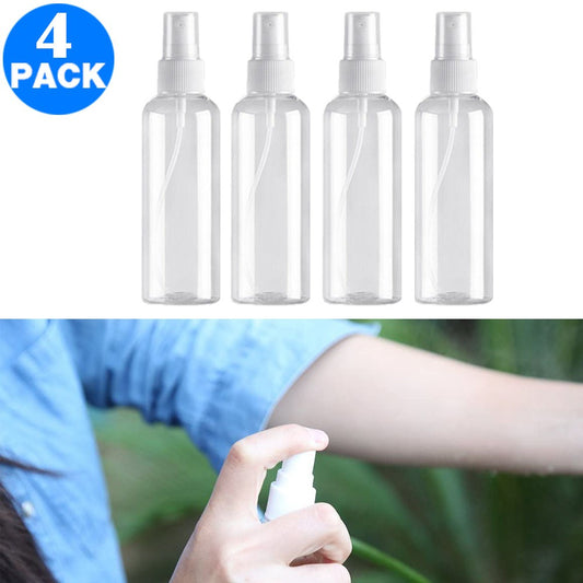 4 X 100ml Refillable Spray Bottles