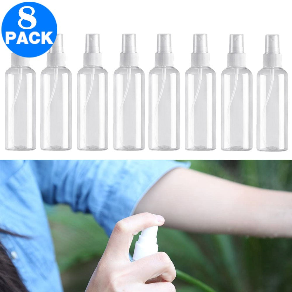 8 X 100ml Refillable Spray Bottles