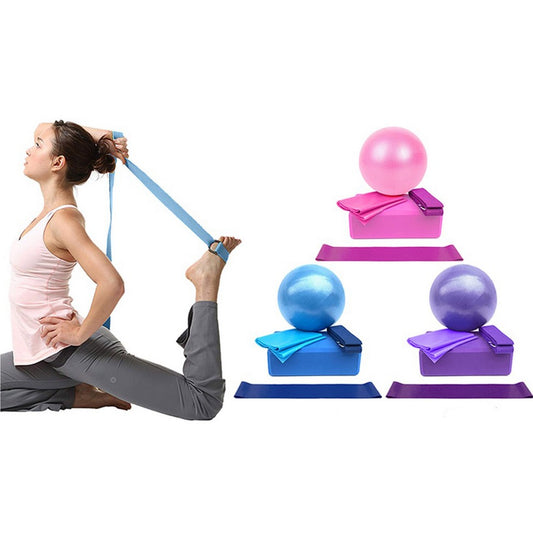 5 Pcs Yoga-Pliates Set Workout Kit Professional Exercise Essentials