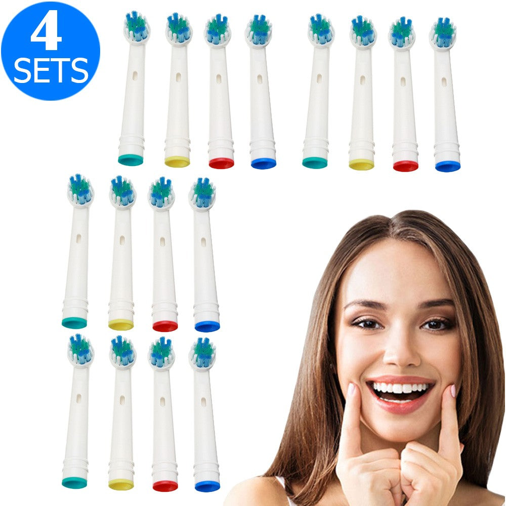 4 X 4PCS Toothbrush Replacement Heads Set Compatible with Oral-B EB17-P