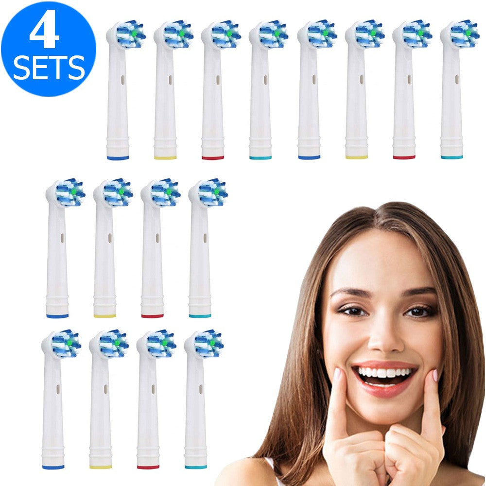 4 X 4PCS Toothbrush Replacement Heads Set Compatible with Oral-B EB50-P