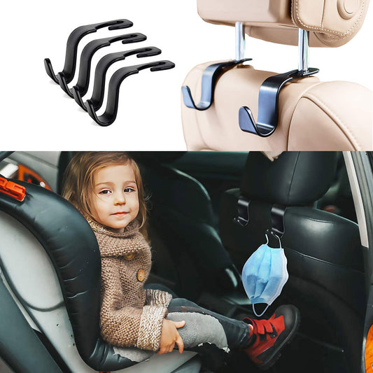 4pcs Car Accessories Seat Headrest Hooks