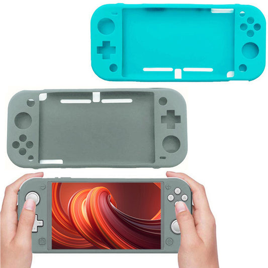 2X For Nintendo Switch Lite Silicone Protective Case Silicone Cover Cyan Grey