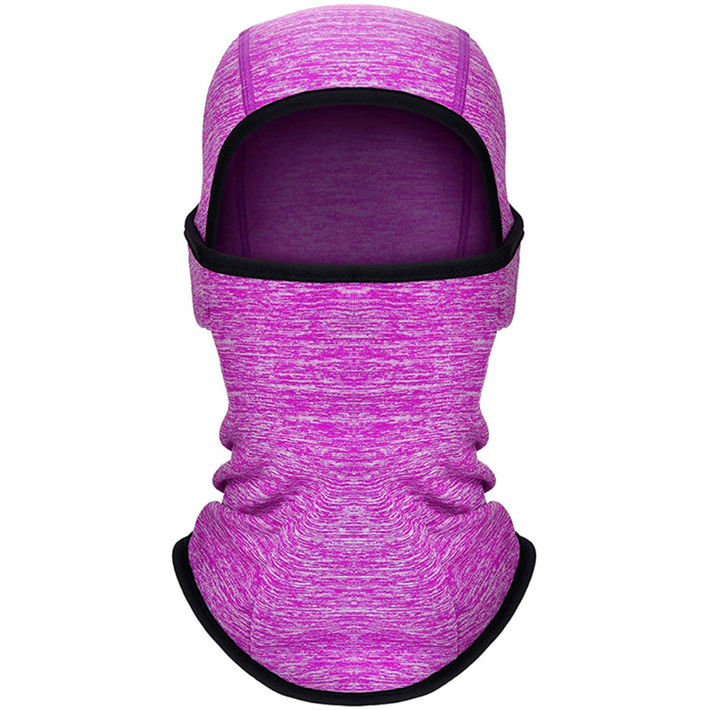 Outdoor Kids Ski Hat with Face Mask-Rose