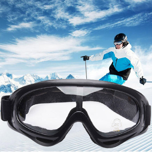 One Pair of Outdoor  Anti Fog Snow Goggles-Transparent