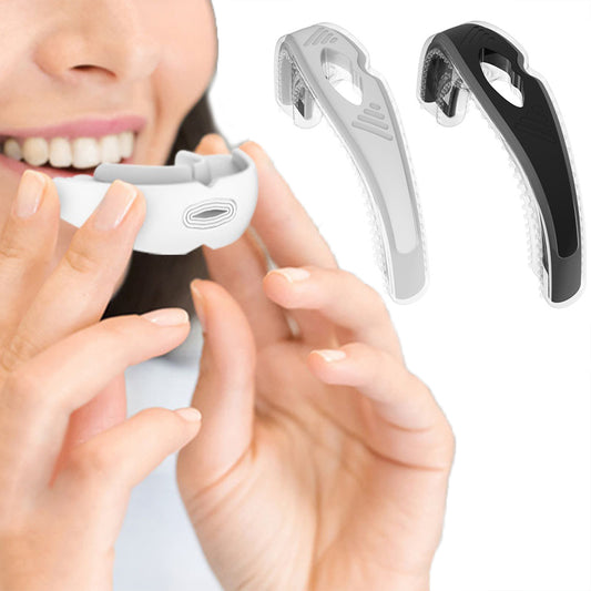 2Pcs Multifunctional Mouth Guard for Teeth Grinding Braces Black and White