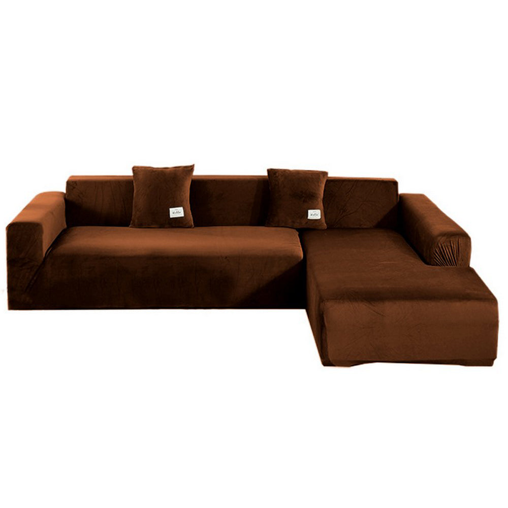 1 Seat Fleece Stretch Sofa Cover Couch Cover Coffee