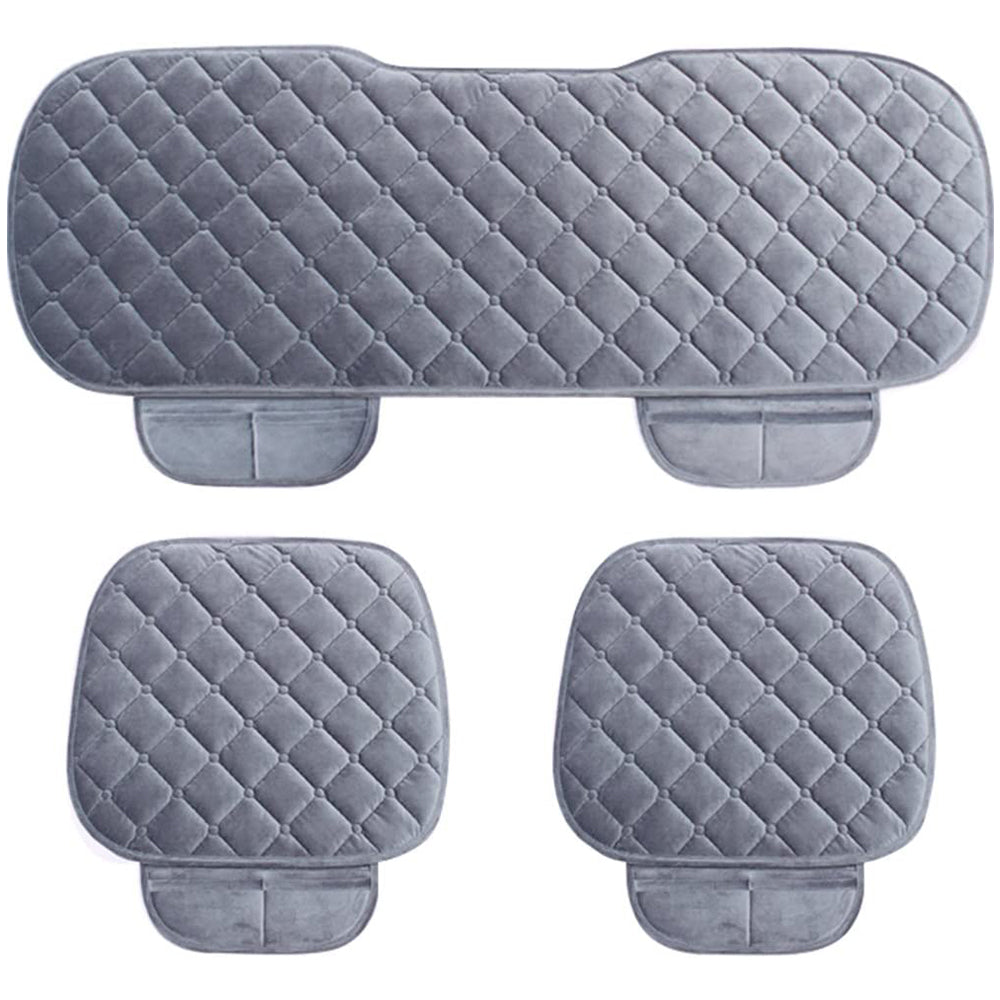 6Pcs Car Seat Cushions Winter Warm Car Seat Mats for Front Seats Rear Seat