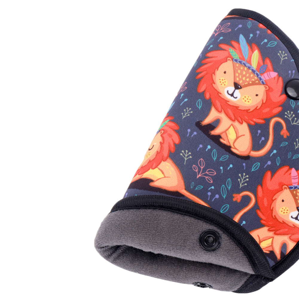 Kids Car Seat Belt Adjustment Holder Seat Belt Padding Cover Lion