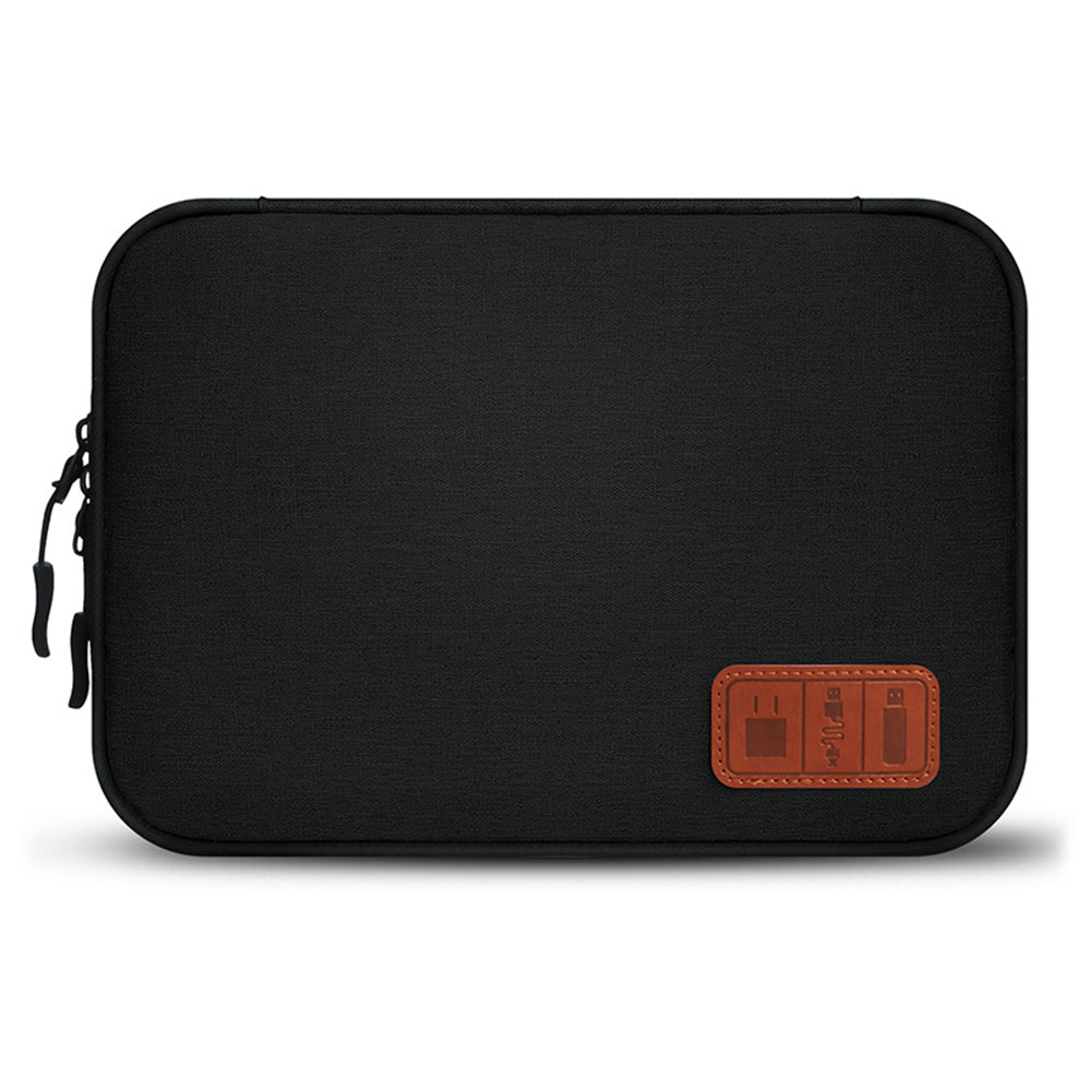 1X Travel Data Cable Organizer Storage Bag Black