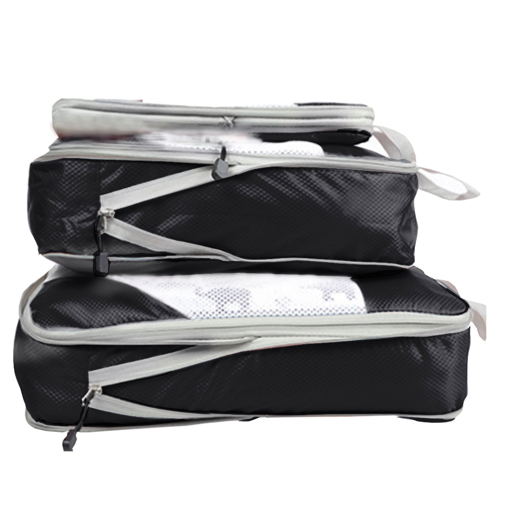 3 X Travel Compression Packing Cubes Travel Packing Cubes Black